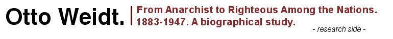Otto Weidt. From Anarchist to Righteous Among the Nations. 1883-1947. A biographical study.