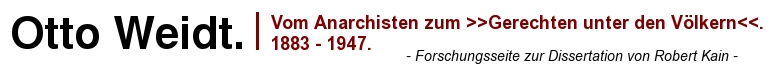 Otto Weidt. Vom Anarchisten zum >>Gerechten unter den Vlkern<<. 1883-1947.